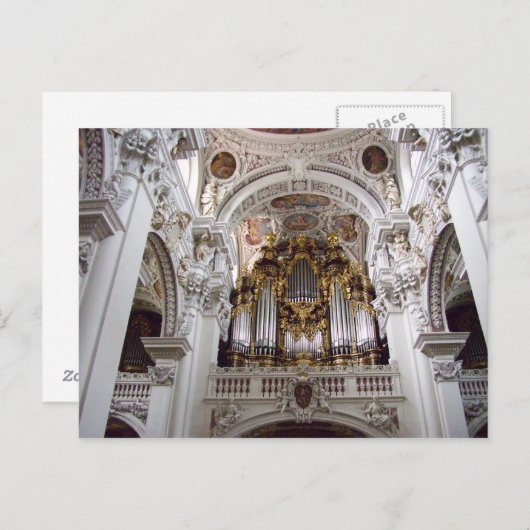 セントステファン大聖堂パサウ・ドイツ ポストカード (正面/裏面)