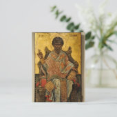 セントスピリドン正教会のキリスト教のアイコン ポストカード (スタンド正面)