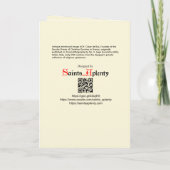 セントセサールドバス(SLE 001)あいさつ空白のき カード (裏面)