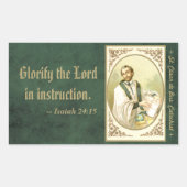 セントセサールドバス(SLE 001) 長方形シール (正面)