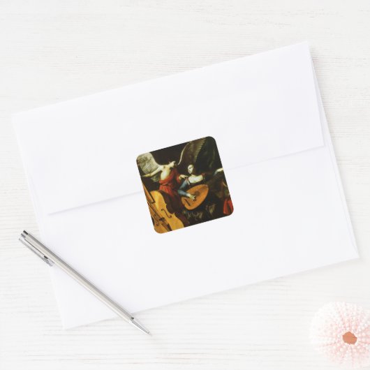 セントセシリアとエンジェルバイカルロサラセニ スクエアシール (封筒)