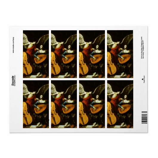 セントセシリアとエンジェルバイカルロサラセニ ラベル (フルシート)