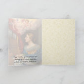 セントセシリアミュージシャン宗教カトリック聖徒 カード (内部)