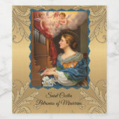 セントセシリアミュージシャン金ゴールド ワインラベル (シングルラベル)