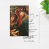 セントセシリア祈りの言葉ミュージシャンヴィンテージ聖札 (デスク)