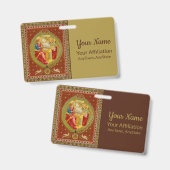 セントセシリア・オブ・ローマ(SNV 36、スタイル2) バッジ (表裏)