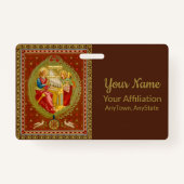 セントセシリア・オブ・ローマ(SNV 36、スタイル2) バッジ (裏面)