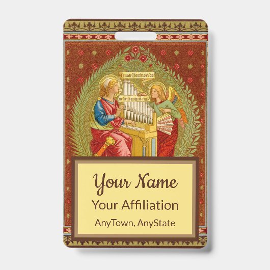 セントセシリア・オブ・ローマ(SNV 36、スタイル3) バッジ (表面)