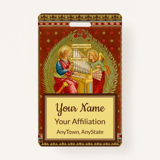 セントセシリア・オブ・ローマ(SNV 36、スタイル3) バッジ (正面)