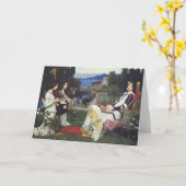 セントセシリア – ジョン・ウィリアム・ウォーターハウス カード (黄色い花)