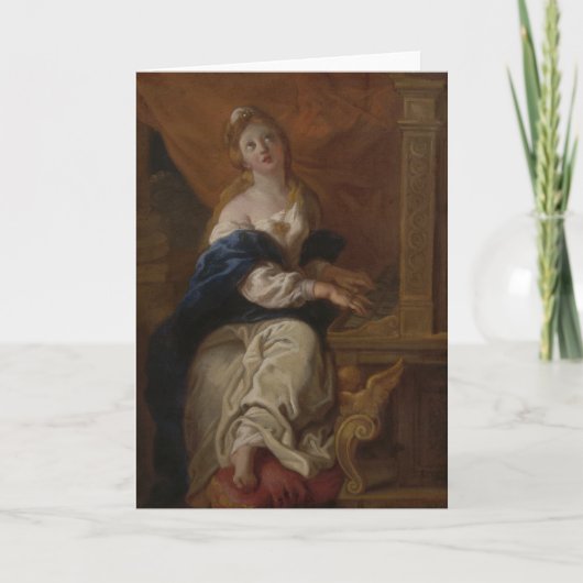 セントセシリア | c.1700 (油紙) カード (正面)