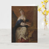 セントセシリア | c.1700 (油紙) カード (黄色い花)