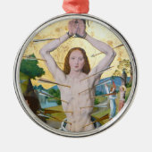 セントセバスチャンの第1殉教者(M 013)セラミックホーン メタルオーナメント (正面)