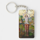 セントセバスチャンの第1殉教(M 013) キーホルダー (正面)