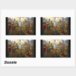 セントセバスチャンの第1殉教(M 013) 長方形シール