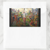 セントセバスチャンの第1殉教(M 013) 長方形シール (バッグ)