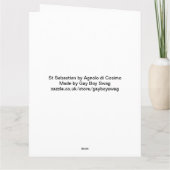 セントセバスチャンファインアートグリーティングカード カード (裏面)