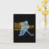 セントセバスチャンホッケーパントサンオブスポーツアスリート カード (黄色い花)