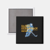 セントセバスチャンホッケーパントサンオブスポーツアスリート マグネット (正面/裏面)