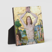 セントセバスチャン島の殉教者1世(M 013) 5.25インチスクエア フォトプラーク (正面)