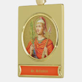 セントセバスチャン(SNV 24) ゴールドプレートバナーオーナメント (左)