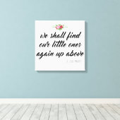 セントゼリーマーチン引用文ベビー流産バラ キャンバスプリント (インサイチュ (ウッドフロア))