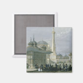 セントソフィア、イスタンブール、エングラの泉と広場 マグネット (正面/裏面)