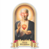 セントダークブランドン祈りの言葉キャンドル シール (正面)