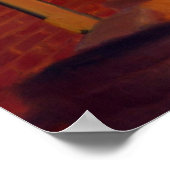 セントチャールズの市街風景油彩画 ポスター (角)