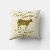 セントチャールズイリノイ乳製品カウミルククリーム1899 クッション (裏面)