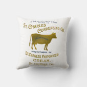 セントチャールズイリノイ乳製品カウミルククリーム1899 クッション (裏面)