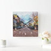 セントチャールズメインセントパインターリーウォールクロック スクエア壁時計 (ホーム)