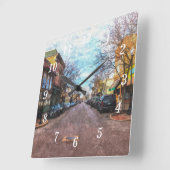 セントチャールズメインセントパインターリーウォールクロック スクエア壁時計 (傾斜)