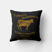 セントチャールズ・イリノイ州ミルクコンデンシングクリーム1899 クッション (裏面)