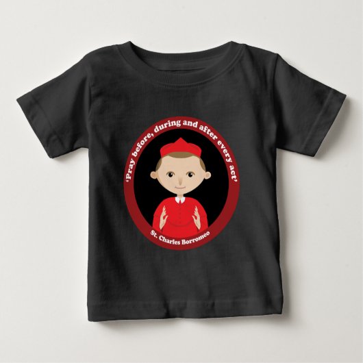 セントチャールズ・ボロメオ ベビーTシャツ (正面)