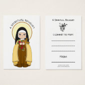 セントテリーズイエススピリチュアルブーケ祈りの言葉カード (正面&裏面)