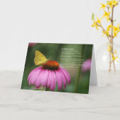 セントテレサの祈りの言葉カード カード (黄色い花)