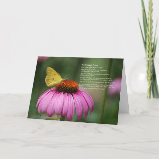 セントテレサの祈りの言葉カード カード (正面)