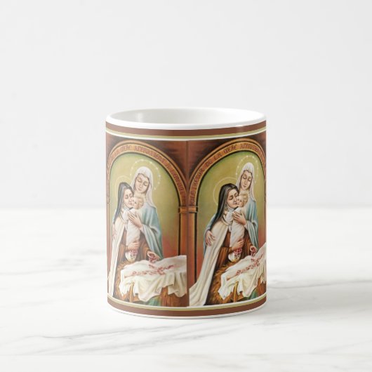 セントテレーズマザーメアリーベビーイエスマンガーバラ コーヒーマグカップ (中央)