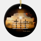 セントトマスアクィナス引用文オンフェイスセラミックオルネーム セラミックオーナメント (正面)
