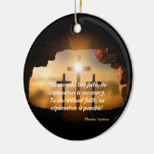 セントトマスアクィナス引用文オンフェイスセラミックオルネーム セラミックオーナメント (左)