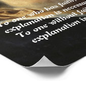 セントトマスアクィナス引用文オン信仰 ポスター (角)