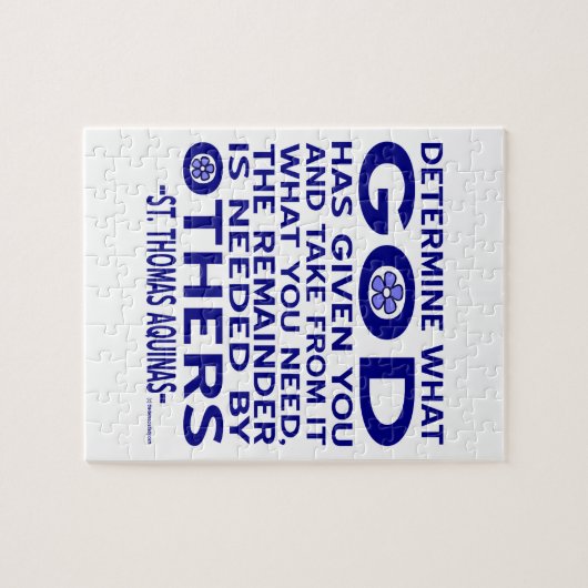 セントトマスアクィナス引用文 ジグソーパズル (横)