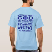 セントトマスアクィナス引用文 Tシャツ (裏面)