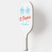セントトマス島USVIヴィンテージ型ブルーパームズ ピックルボールラケット (左)