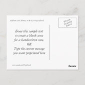 セントトマス帆船カスタム ポストカード (裏面)