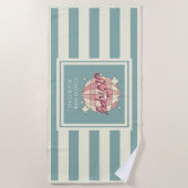 セントトロペスの休日の休暇の名前ビーチタオル ビーチタオル (正面)