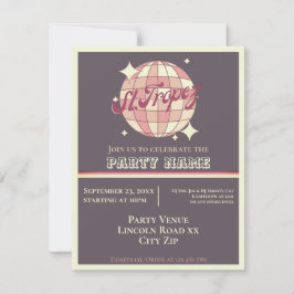 セントトロペスをテーマにした夏のパーティーお祝い 招待状