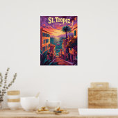 セントトロペスサンセット ポスター (キッチン)