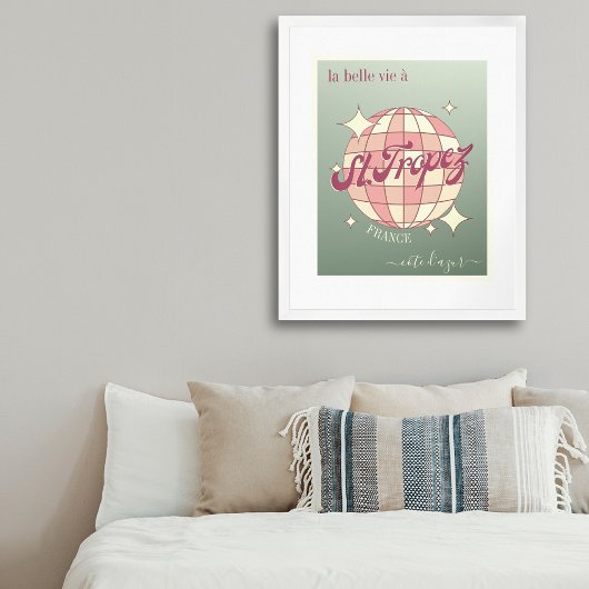 セントトロペスフランスコートダジュール装飾 ポスター